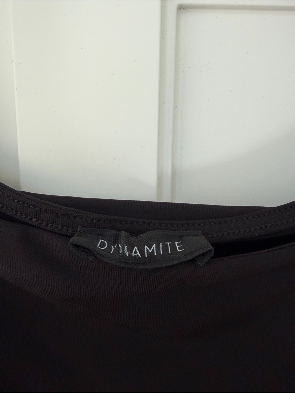 Dynamite Black Short Sleeve Bodysuit - Picture 3 of 3